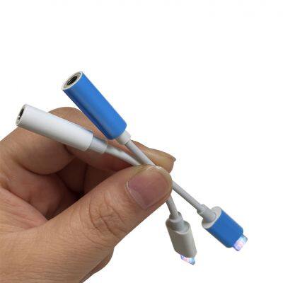 Audio Adapter Charger Cable For IPhone 12 11 X 8 7 6 Dual Headphone Aux Cable Converter For IPhone 10 Charging Splitter