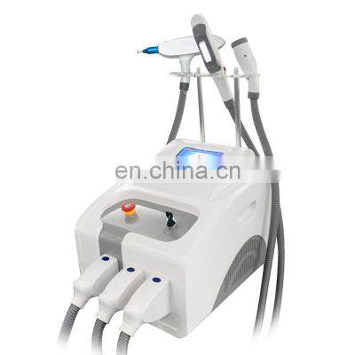 Portable 3 in 1 Multifunction IPL/RF/ Nd Yag Tattoo Hair Removal Laser Beauty Machine in Guangzhou Renlang Factory