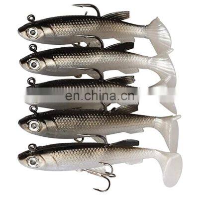 JOHNCOO Bait Fish Lure 12g 15g Jig Soft Body Saltwater Bass Fishing Lures Soft Lead Lure photo-2