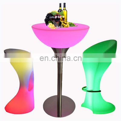 rgb colors glowing party nightclub sofas bar tables outdoor furniture christmas festival party light led bar table lamp