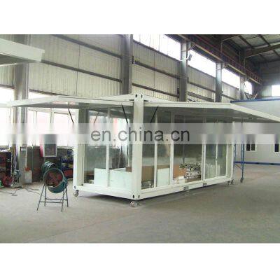 20ft exhibition Container house(3 sides of wall can be lifted)