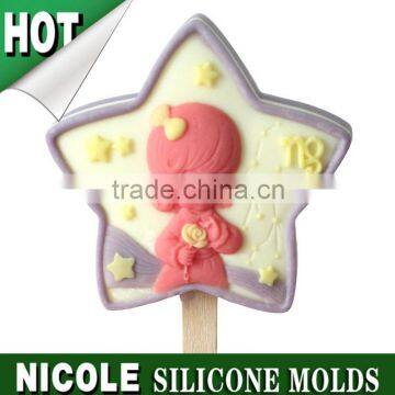 M0094 Nicole Virgo constellation silicone popsicle mould