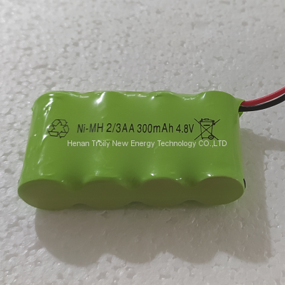 TROILY Ni-MH 2/3AA300mAh 4.8V rechargeable battery pack