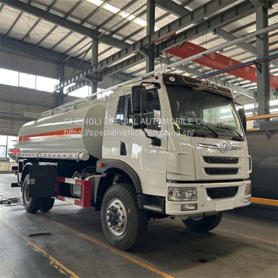 Factory Lower Price faw Fuel Oil Water Transportation Tanker Truck with Dispenser