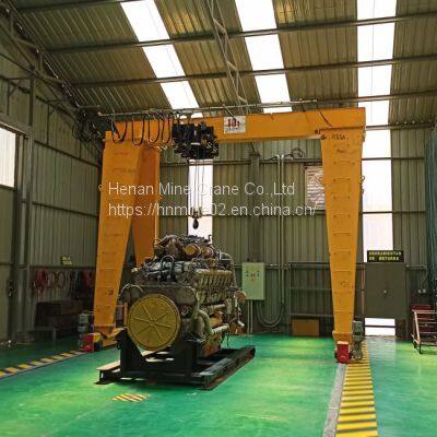 Single beam gantry crane wire rope European design SEW reducer A5 VFD control