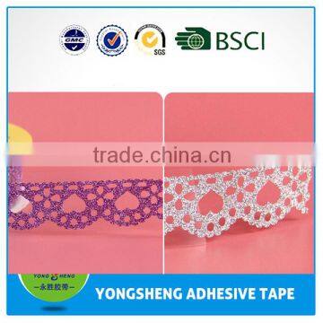 best sales pvc Glitter lace tape