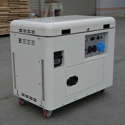 5kw three phase  380v silent gasoline generator 5kva canpoy three phase petrol generator