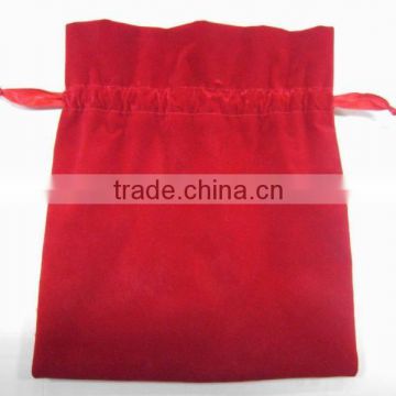 Red present pouch and gift bags with rope for outdoor packing/car-trip snacks/candy/gifts