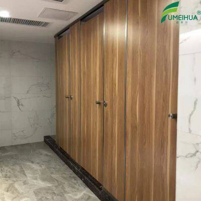 Woodgrain Phenolic Good Quality HPL Sheets Toilet Partition Cubicle