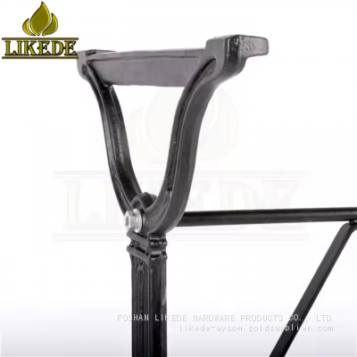 Classic Cross Legs Cast Iron Furniture Table Base & Frame Double Design Living Room Workshop Laundry Hospital Home Office Use photo-2