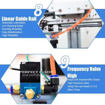 Perfect Laser Portable Small for Chassis Number LCD Control Metal Nameplate Engraver Pneumatic Dot Peen Marking Machine photo-4
