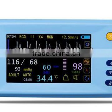 portable 5 inch Touch Screen Multi-parameter Patient Monitor Medical Electronic Apparatus AJ-3000Palm