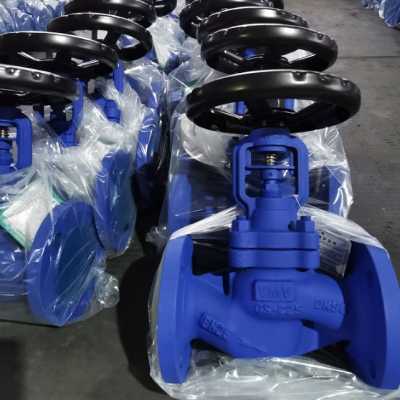 PN40 GS-C25 DN200 DIN Cast Steel Bellows Globe Valve photo-5