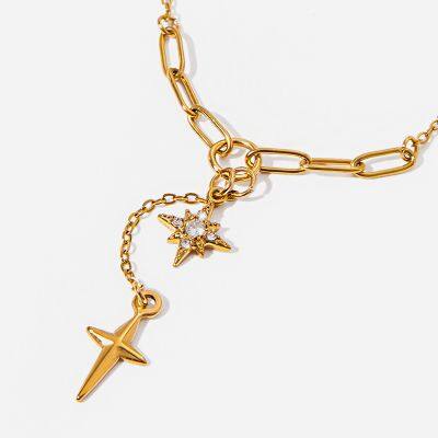 CNC Precision Cut Stainless Steel Necklace - 0.5 Micron TiN Layer for Scratch Resistance photo-3