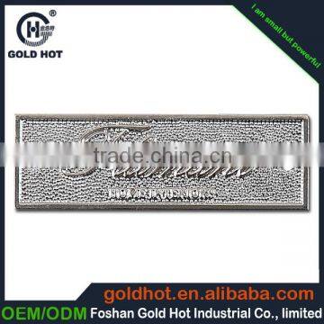 hottest 3D famous brand names logos,metal plate,nameplate direct factory sale metal countertop plate rack