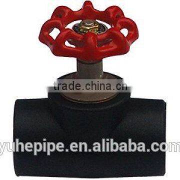 YUHE PE pipe fittings stop valve