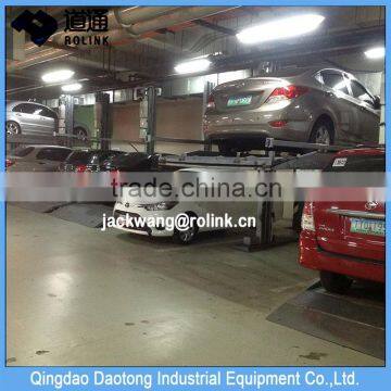 two floor double cars double deck car parking lift