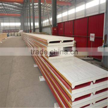European Standard Tianjin 30mm Thick Roof Pu Polyurethane Sandwich Panel photo-6
