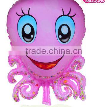 Special shape foil Material helium fillable floating jellyfish toy balloon