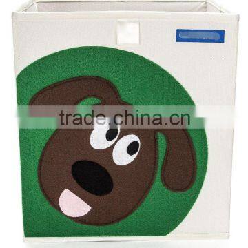 Foldable storage cube basket bin