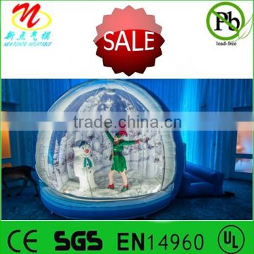 2014 Christmas snow globe, indoor inflatable snow globes, walk in the globe