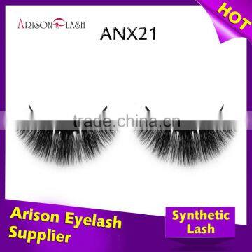 private label 3D faux mink fur false eyelash with custom eyelash packaging