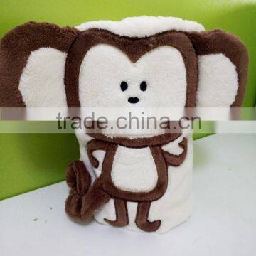 2015 high quality cotton monkey bath towels/cartoon monkey towels