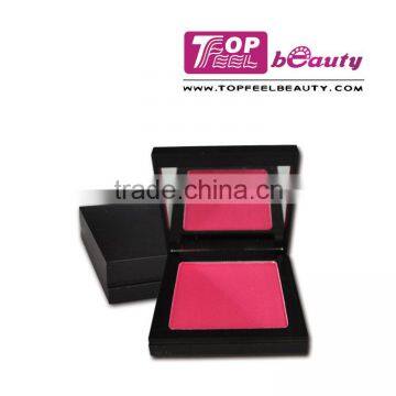 OEM! makeup cosmetics single blush palette with mirror