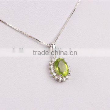 Luxurious American 18k White Gold Diamond Jewelry Fashion Necklace photo-2