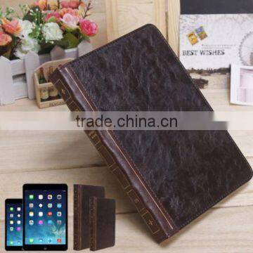 Retro Vinatage Book Leather Stand Case for iPad 5 & iPad Mini 2 Smart Cover