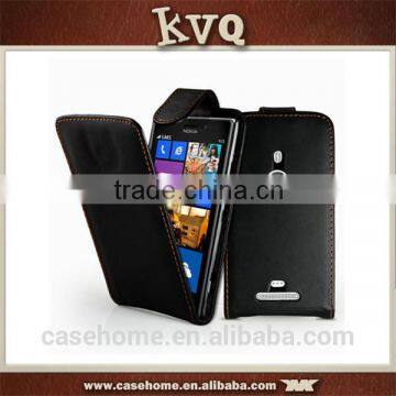 pu leather fashion phone cases for nokia lumia 925, hot flip up and down capa