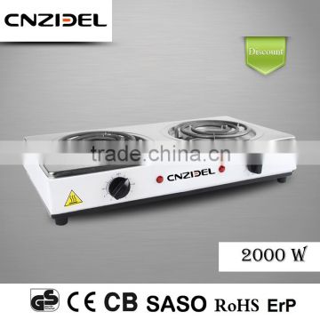 Cnzidel 2000w double 120v electric coil pallet stove