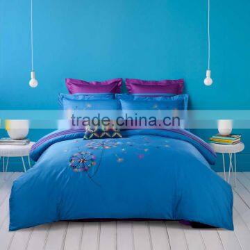 Wholesale 2015 Contemporary Style Embrodery Cotton Bedding Sets