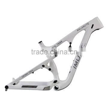 ICAN MALAMUTE Carbon fat bike frame 120mm BB width, rear rock shock 200mm