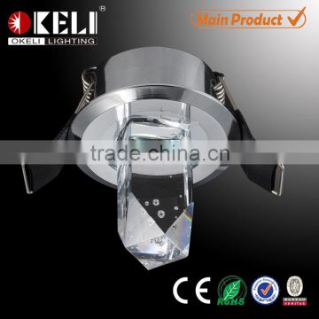 Clear K9 crystal spot light with G4, G9 ,G5.3 ,and GU10 lampholder