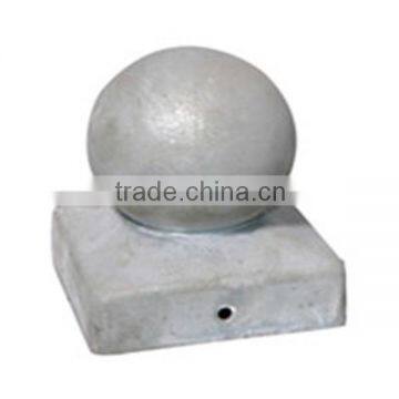 Square and Round 71x71mm Orbicular Shape Galvanized Steel Fence Post Cap photo-2