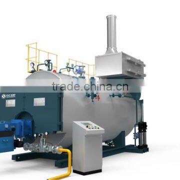 Condensing gas fired steam boiler