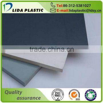 High Gloss Anti Static Dark Grey Plastic PVC Sheet Thickness for Walls