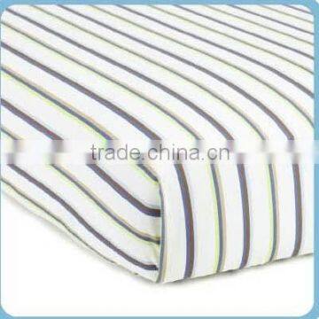 100% cotton printed baby crib fitted sheet