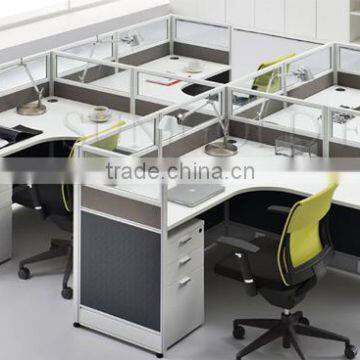 Office workstation partition table,computer desk for 4 person (SZ-WSB403)