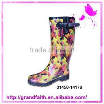 2014 new style jelly rain boots women