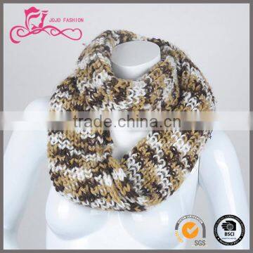 2016 new style chunky soild color winter infinity knitted scarf//