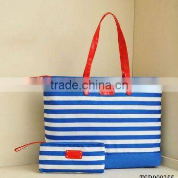 new arrival hot sale fashion stripe beach bag promotional