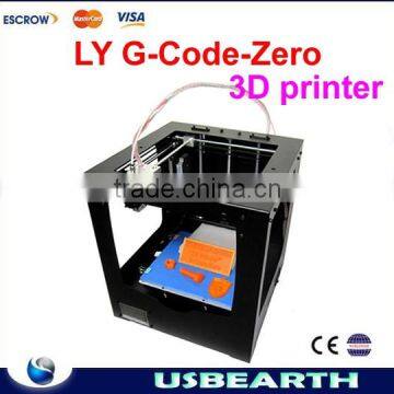 HOT SALE! high speed 3D printer LY G-Code-Zero with single extruder