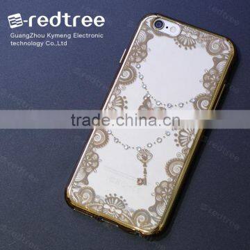 Electroplate High-end Customized Design Diamond Printing Case Cover for Iphone 6s 6plu 7