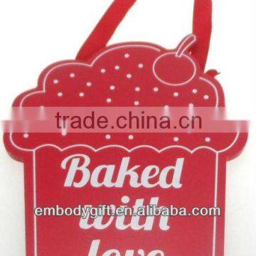 Home Decoration Cup Cake Hanging Plaque
