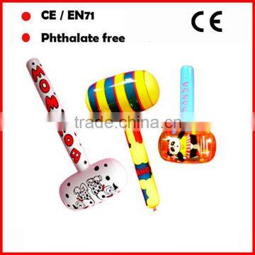 2016 hot sale highly quality printing inflatable hammer for promotional