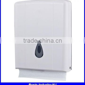 plastic hand towel paper dispenser, 5 fold tissue dispenser