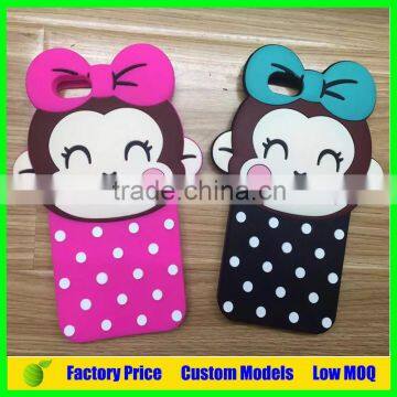 Lovely Monkey Silicone Mobile 3d Phone Case for Sony Xperia Z2 L50t Phone Back Cover Case photo-4