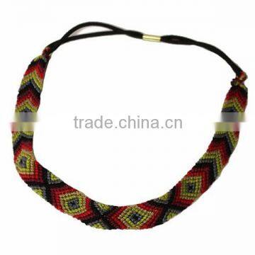 THREAD BRAIDED CHEVRON STRETCH HEADBAND FASHION HAIR JEWELRY